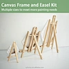 canvas and easel