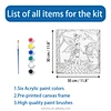 Art DIY Painting Kit with Brush Acrylic Set