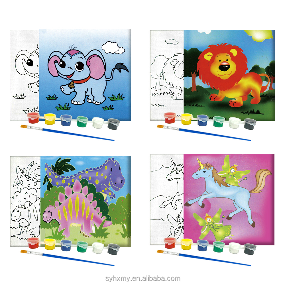 Preprinted canvas frame