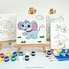 Preprinted canvas frame