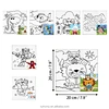 Preprinted canvas frame