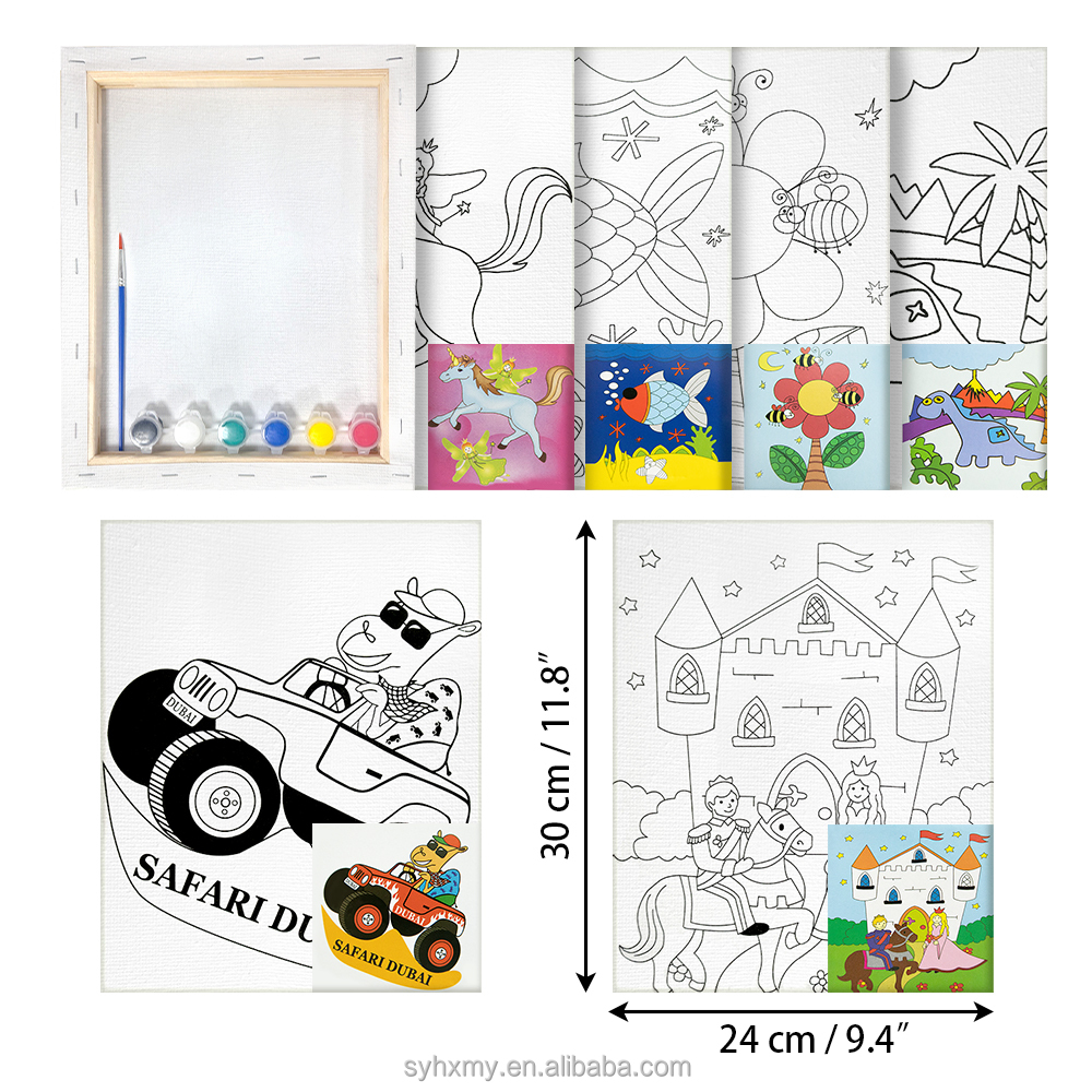 mini canvas painting diy