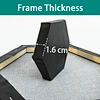 Canvas Print Black Hexagon Canvas Frame