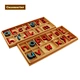 Montessori Wood
 Large Movable Alphabet 
Educational Wooden Kids Toy Two Wooden Boxes
