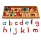 Montessori Wood
 Large Movable Alphabet 
Educational Wooden Kids Toy Two Wooden Boxes