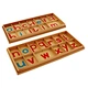 Montessori Wood
 Large Movable Alphabet 
Educational Wooden Kids Toy Two Wooden Boxes