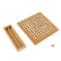 wooden teaching tools
Hundred board
Montessori mathematics