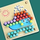 Wooden toys bead game