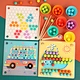 Wooden toys bead game