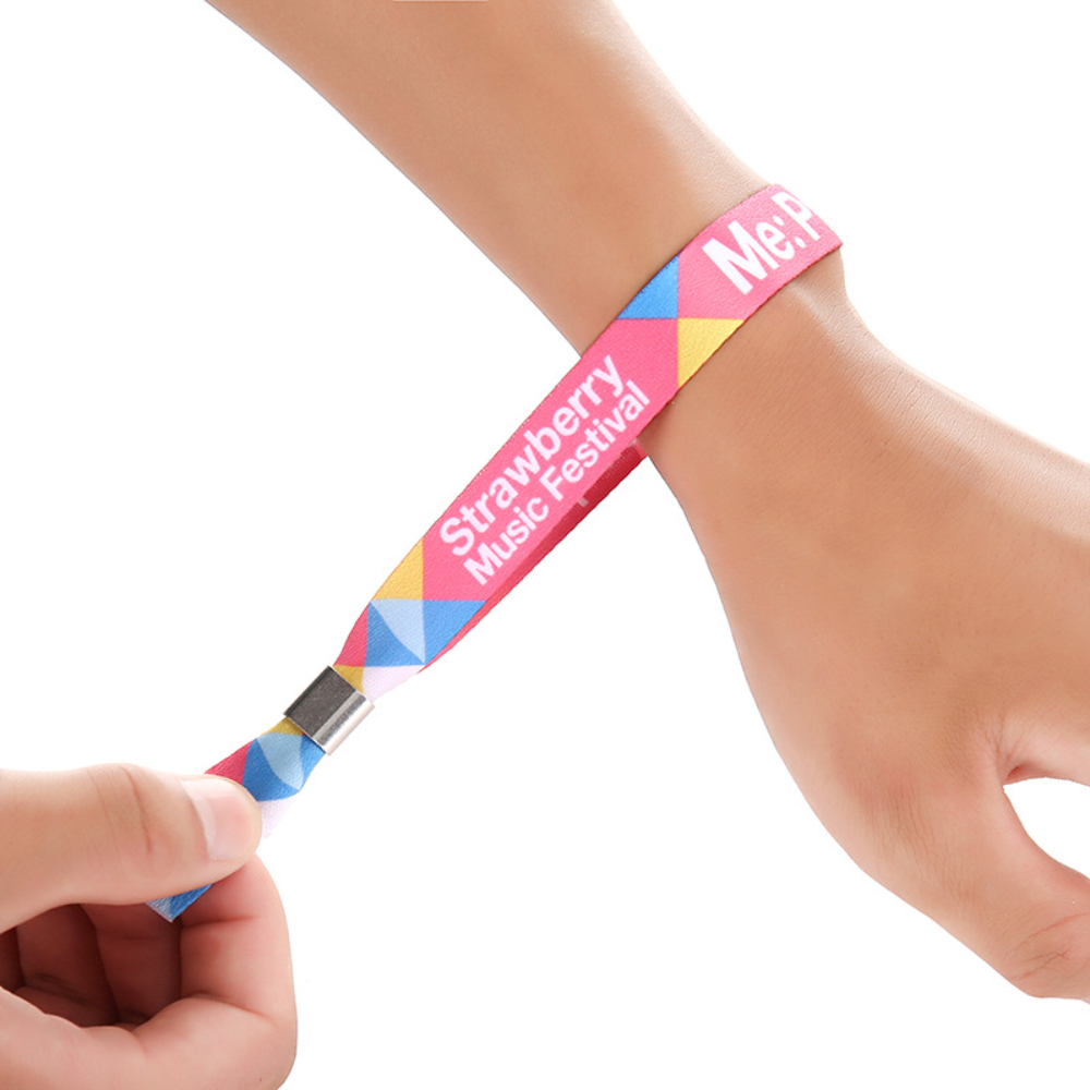colorful fabric wristbands for party events,bulk wristbands supplier