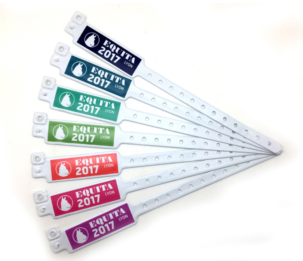 high quality wristband custom plastic PVC wristband & wristbands for events
