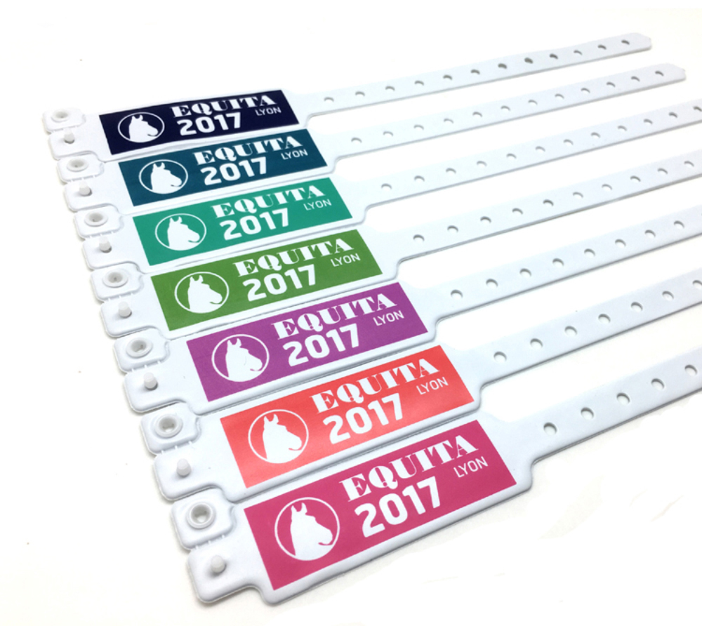 high quality wristband custom plastic PVC wristband & wristbands for events