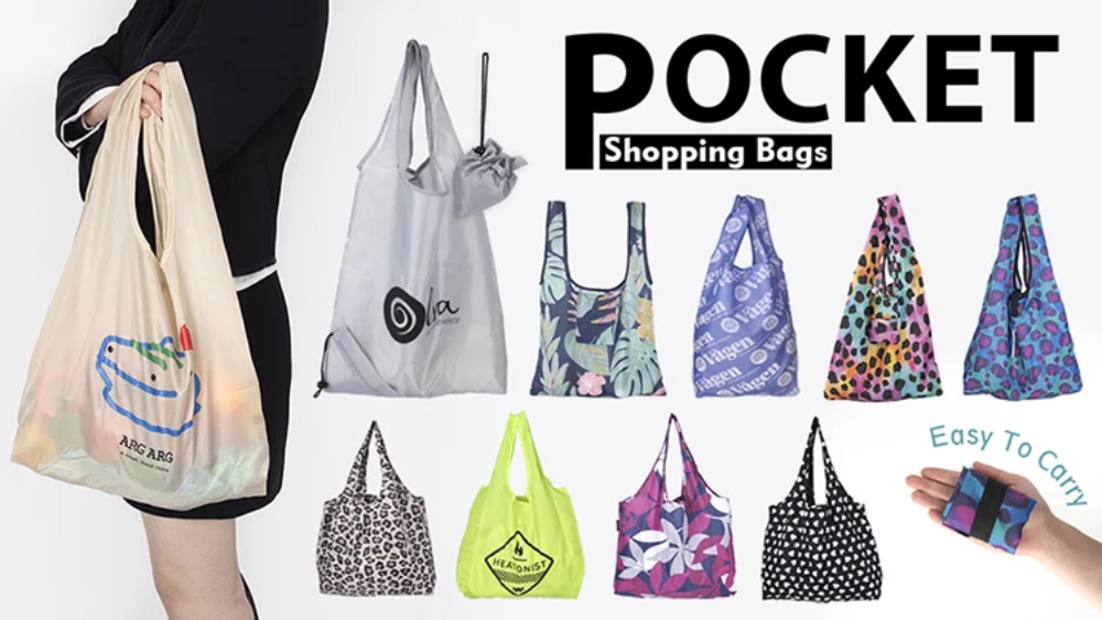 reusable folding duffle bag