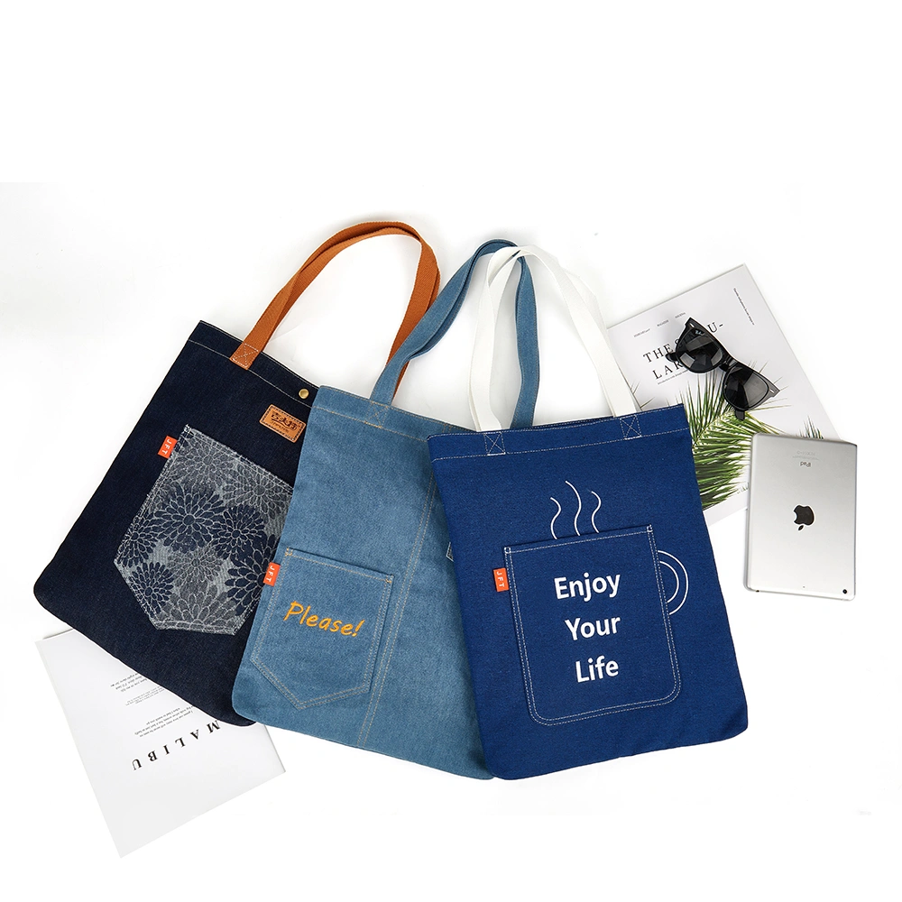 fashion blue tote bag, customized tote bag with pouch,spring tote handbags,woven tote bag
