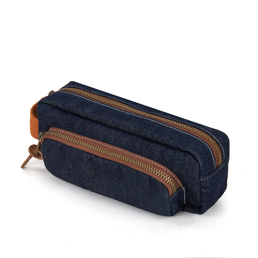 denim makeup beauty case and cosmetic carrier,outdoor large cosmetic bags