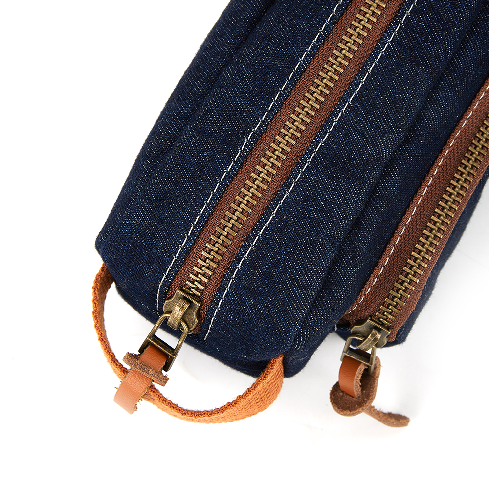 denim makeup beauty case and cosmetic carrier,outdoor large cosmetic bags