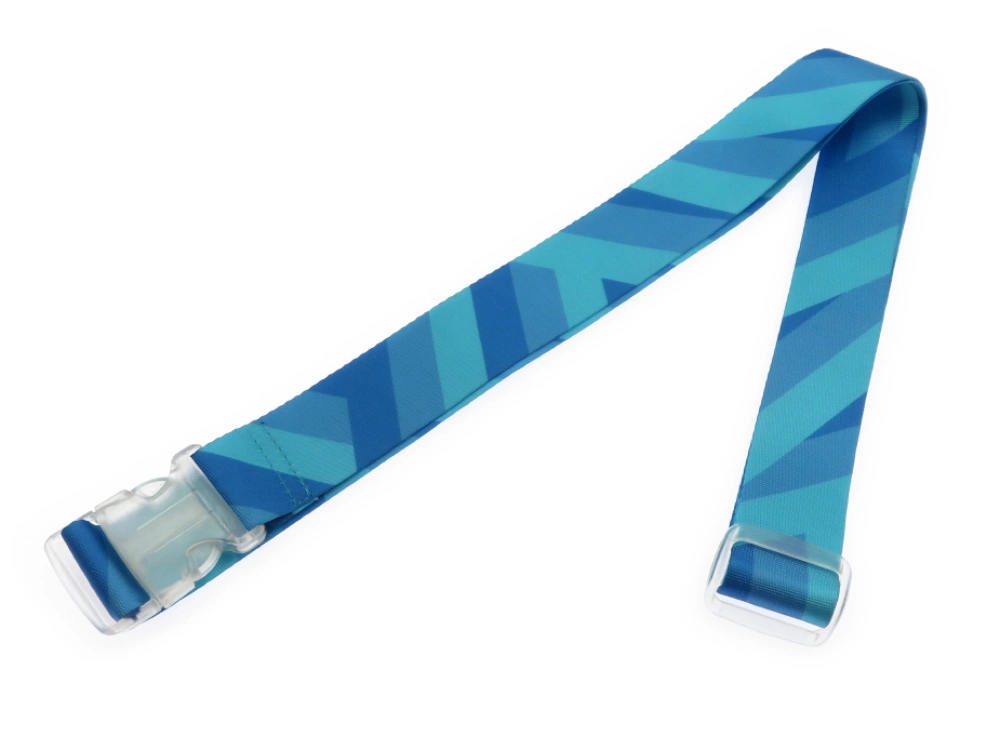 polyester custom luggage straps with printed