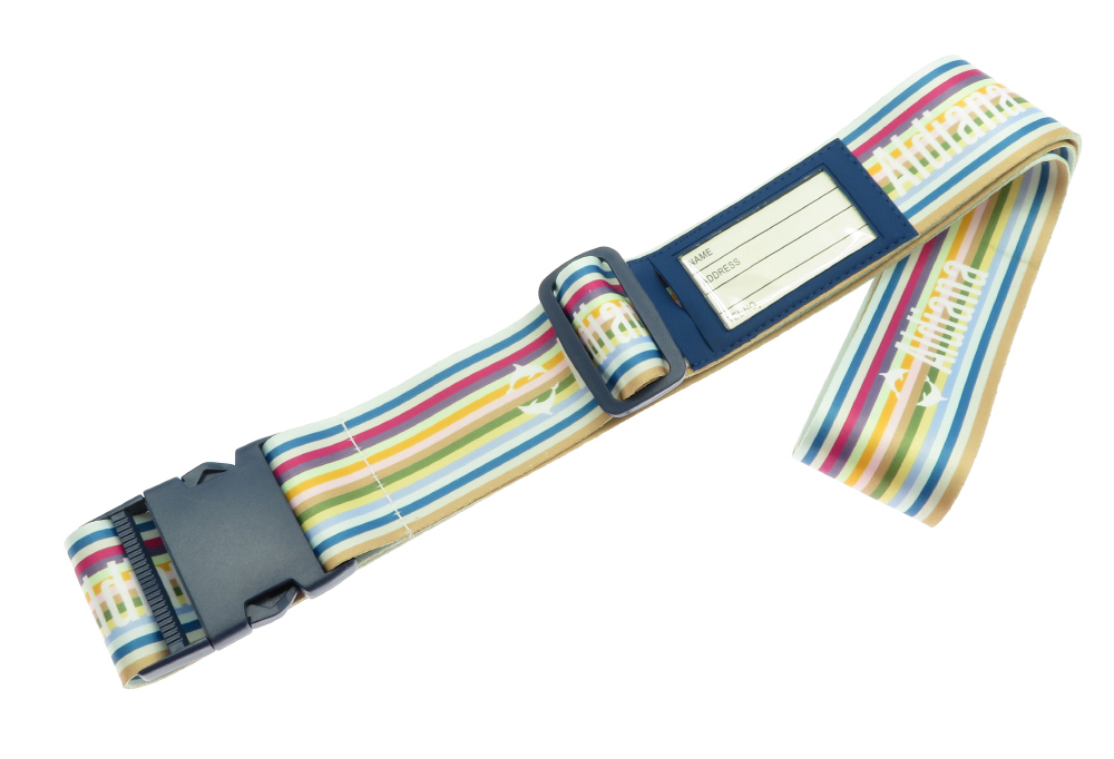 polyester custom luggage straps with printed