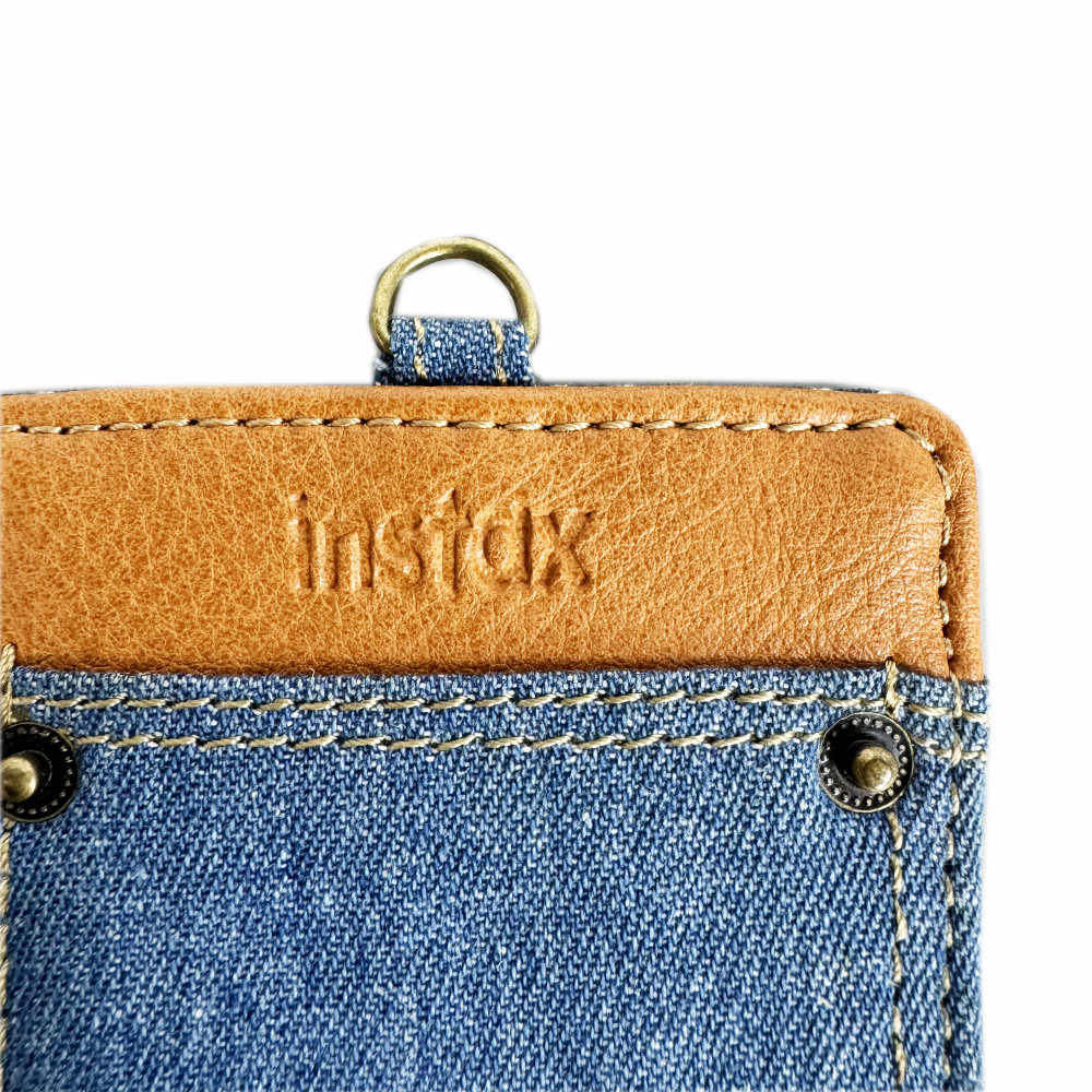 High quality custom badge printing and id holder case,denim fabric card holder high end for women and ladies.