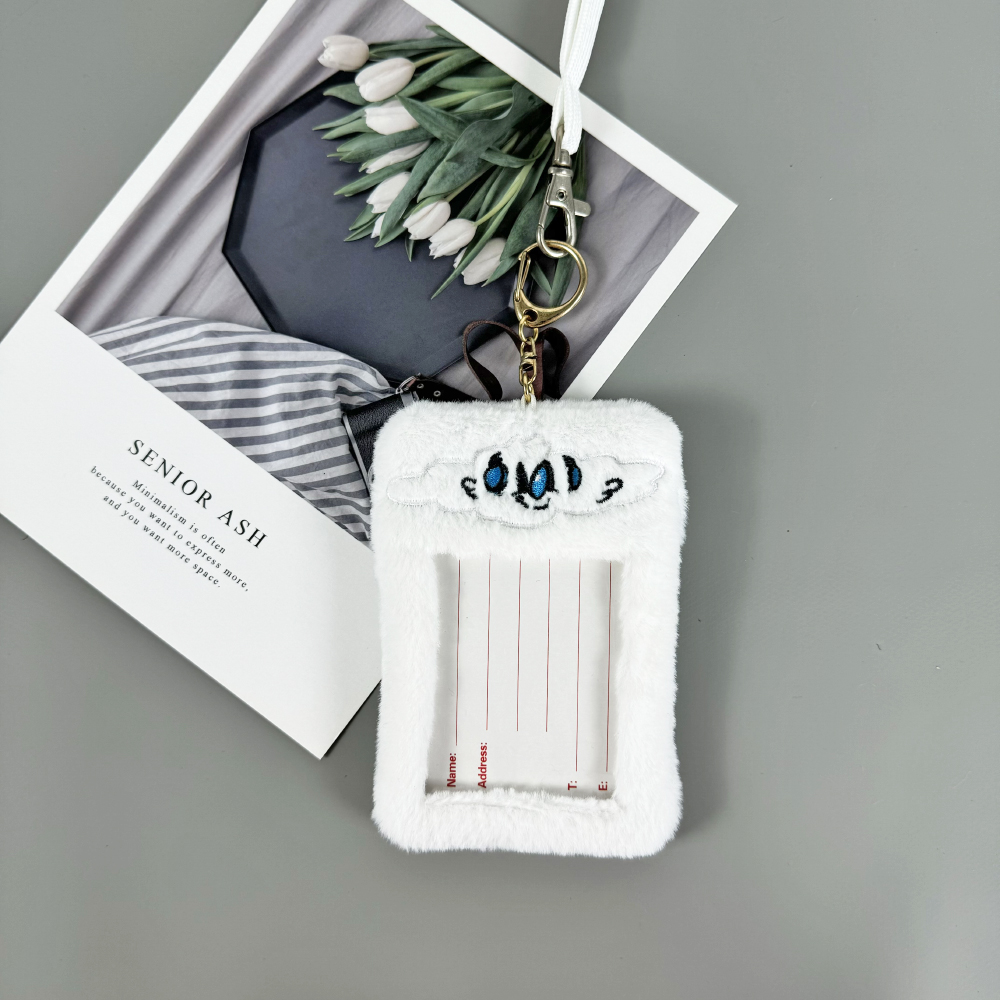 cute designer badge holder lanyard and slim credit card wallet with id window, best id badge holder.