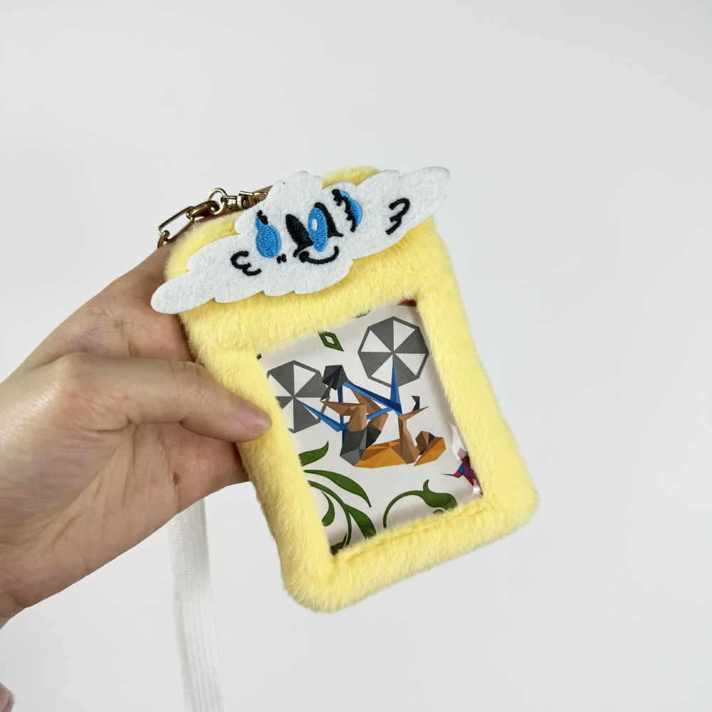 cute designer badge holder lanyard and slim credit card wallet with id window, best id badge holder.