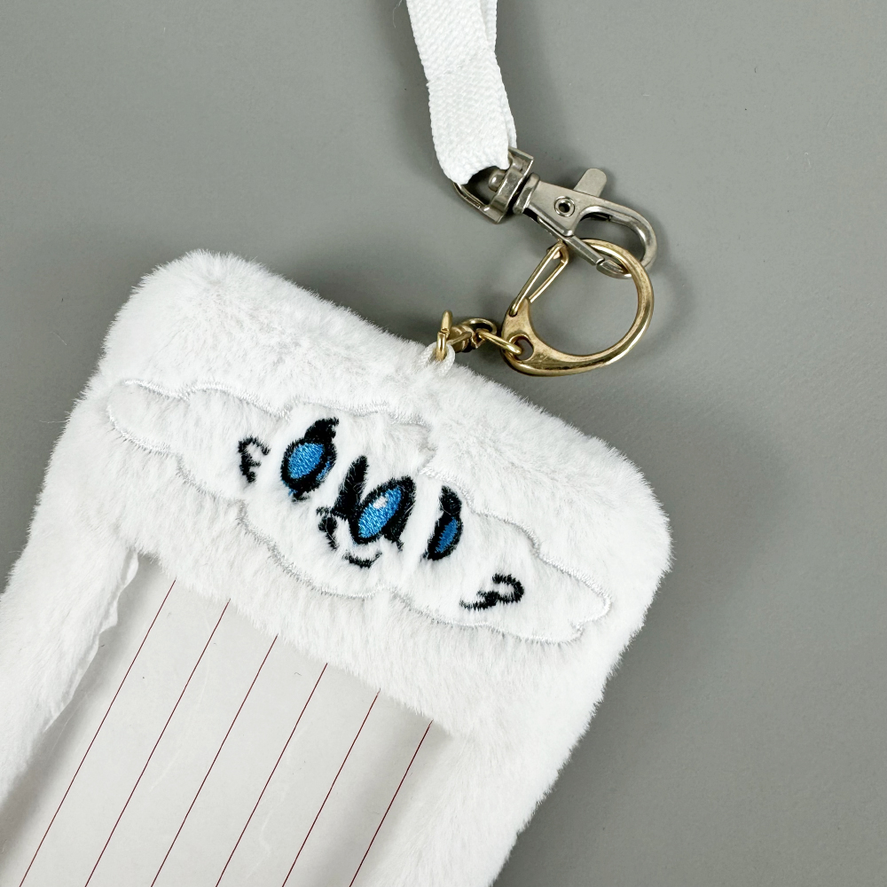 cute designer badge holder lanyard and slim credit card wallet with id window, best id badge holder.