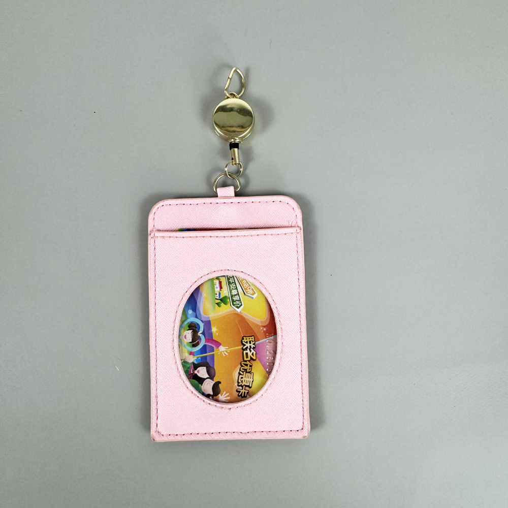 Full print custom retractable badge holder,with retractable mini card case lanyard for badge and keys.