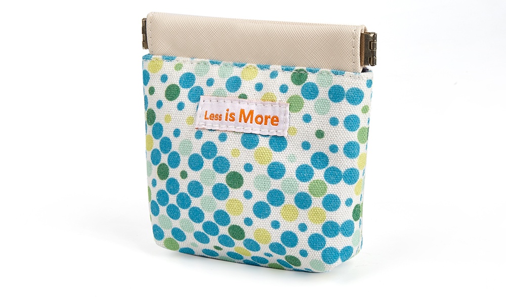 self-closing cheap coin pouch