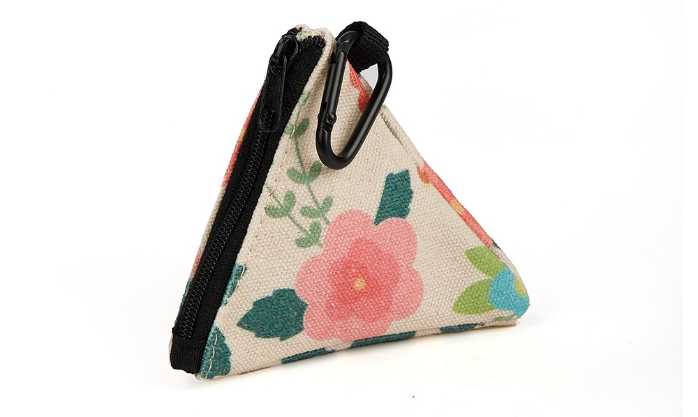 samall triangle zip coin purse