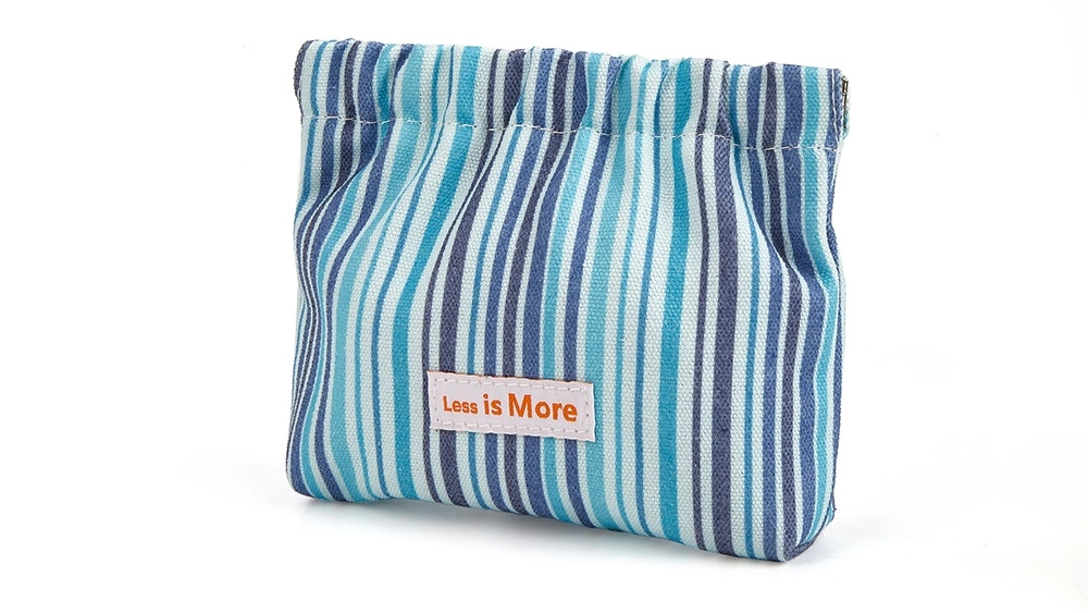 self-closing sanitary napkin storage bag