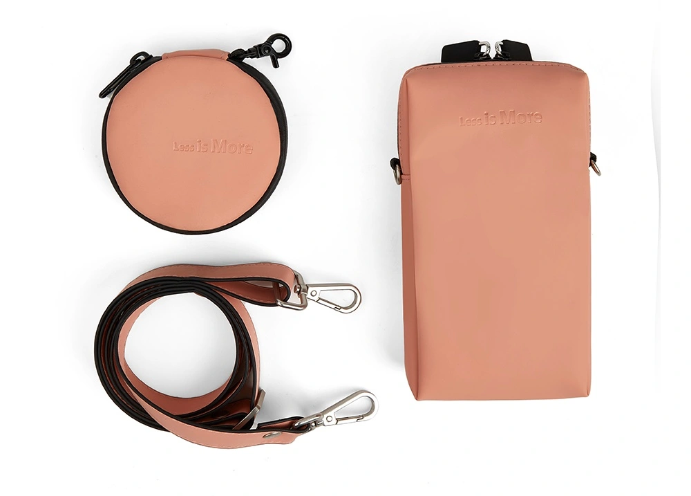 pink phone bag and purse