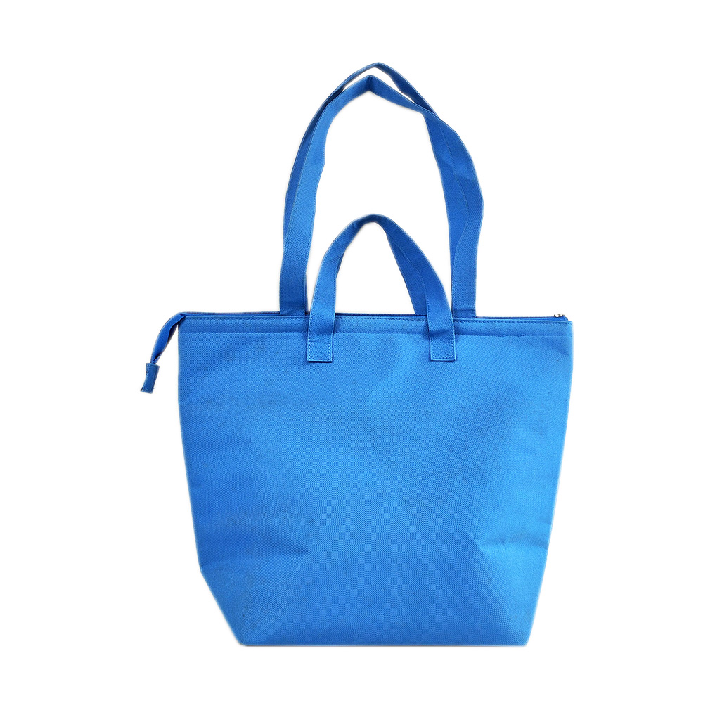 a tote with insulated compartment with handle,high quality carrying cooler bags! fresh produce cooler bag manufacture made in china.