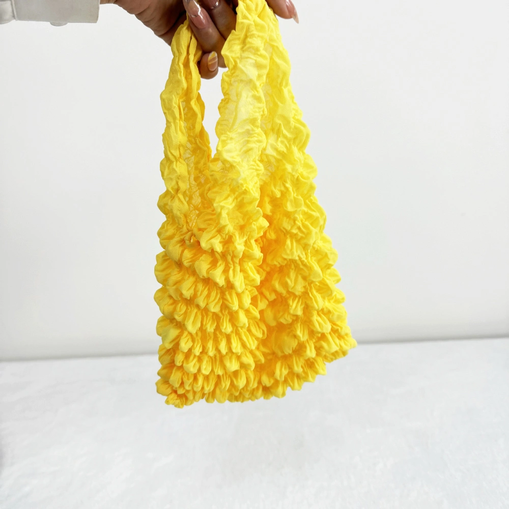 creative design pleated shrink foldable reusable grocery bags