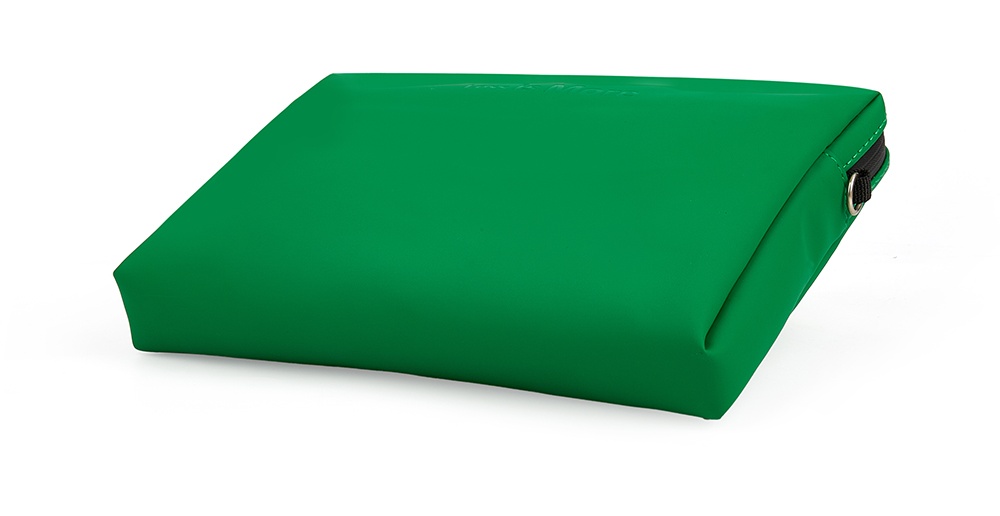 green crossbody zipper purse