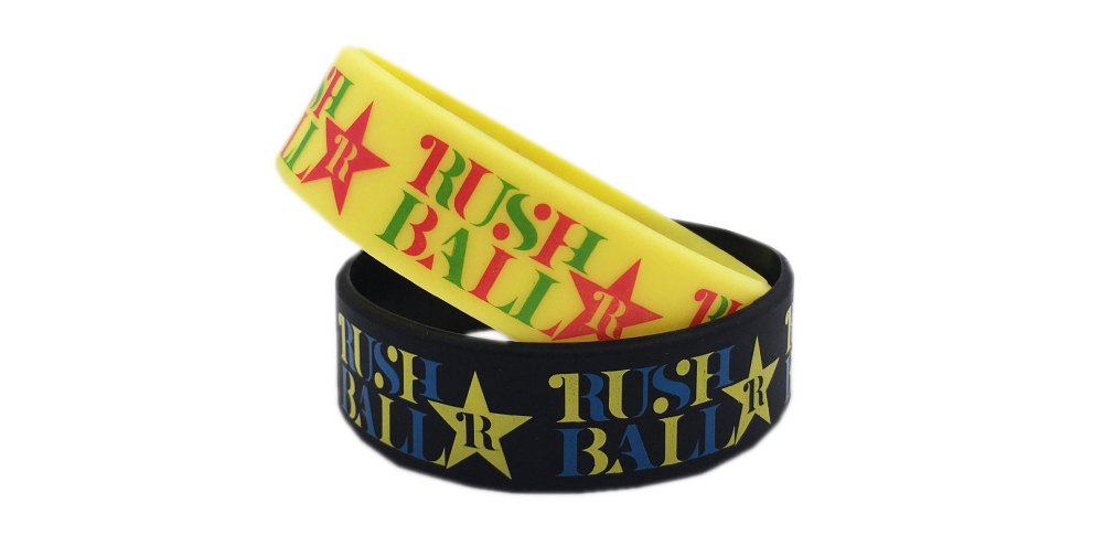 printing logo 24hour wristbands rubber bracelets