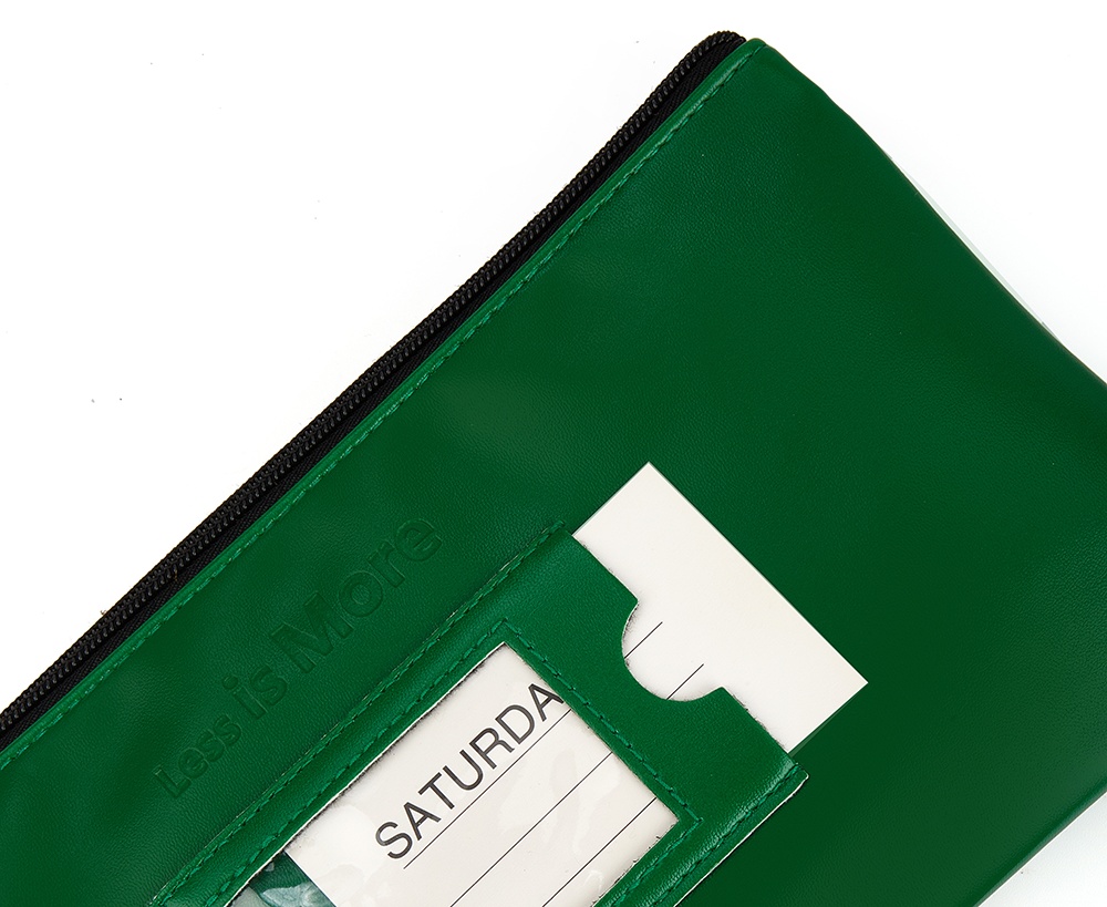 faux leather document storage bag