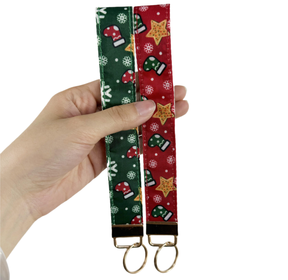 Christmas cute key wristlets