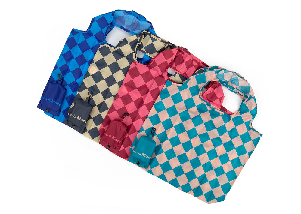 folding tote bag with pouch