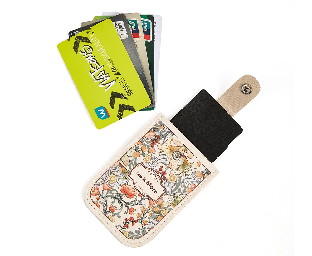 multiple card slots vertical badge holder