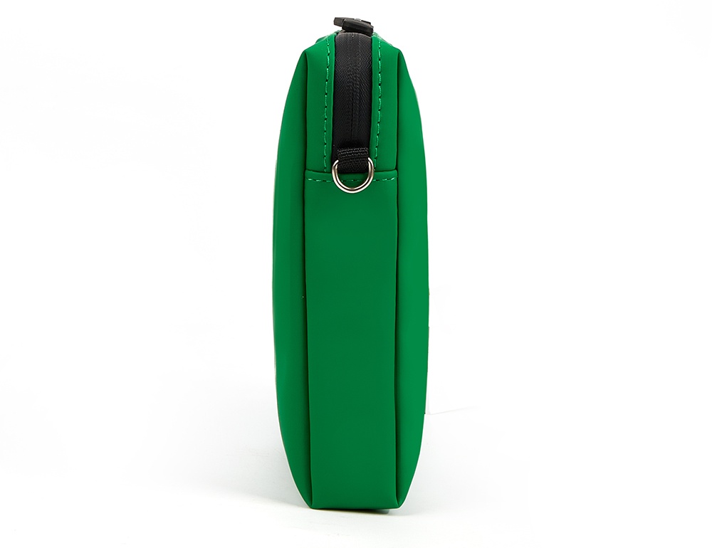 green crossbody zipper purse
