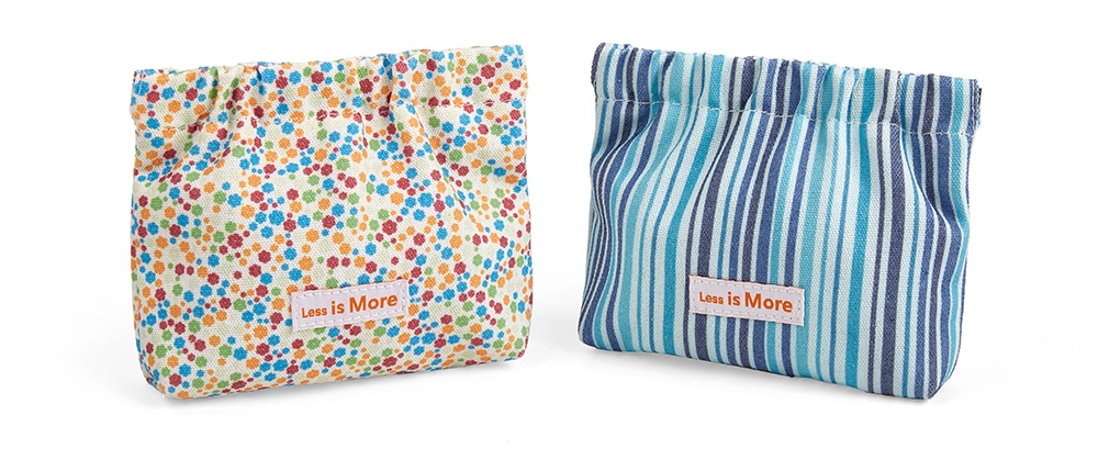 self-closing sanitary napkin storage bag