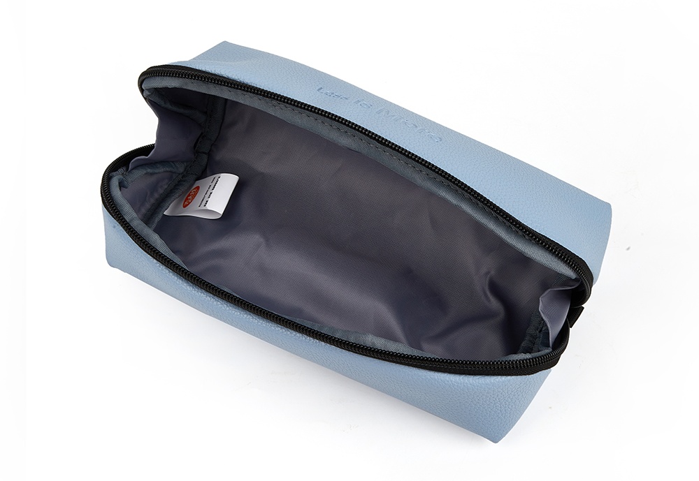 boxy zipper cosmetic travel bag