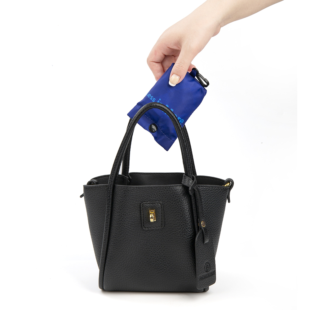 folding tote bag with pouch