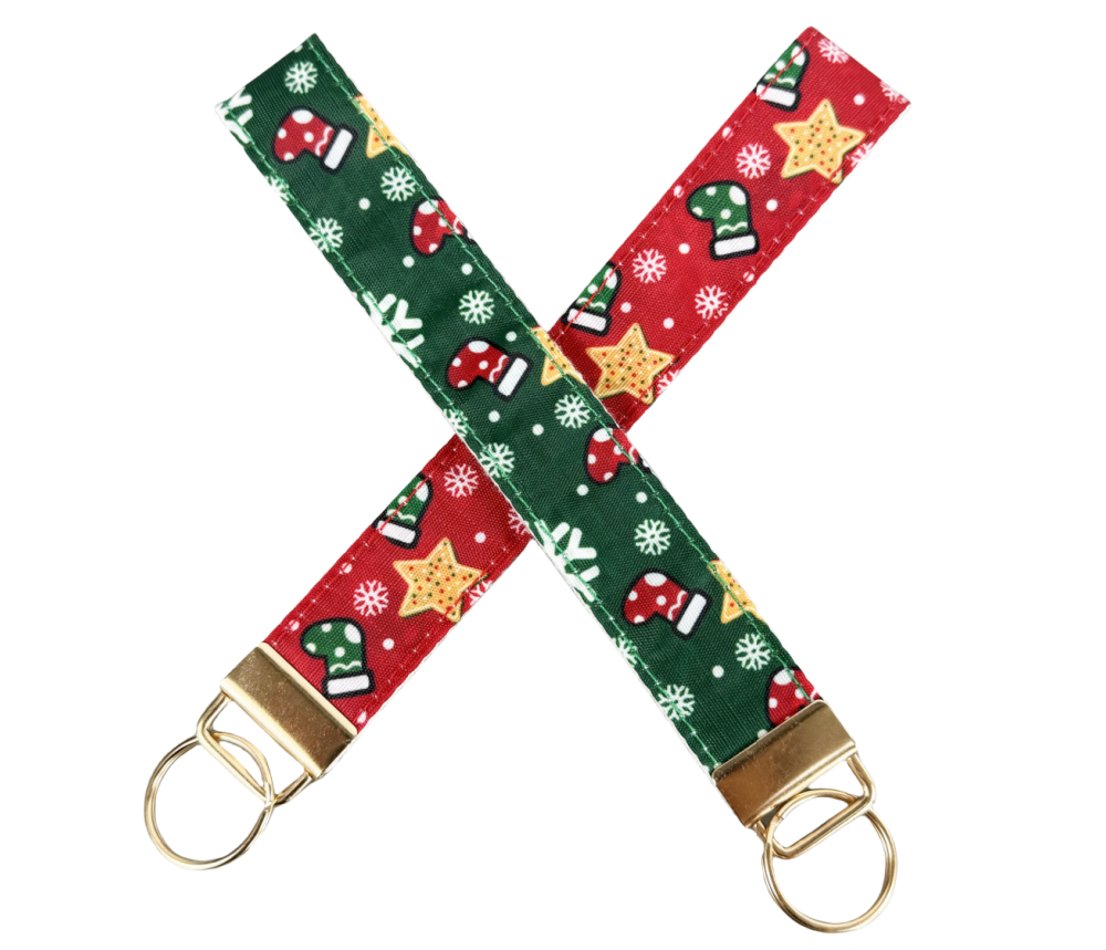 Christmas cute key wristlets
