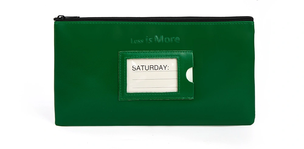 faux leather document storage bag