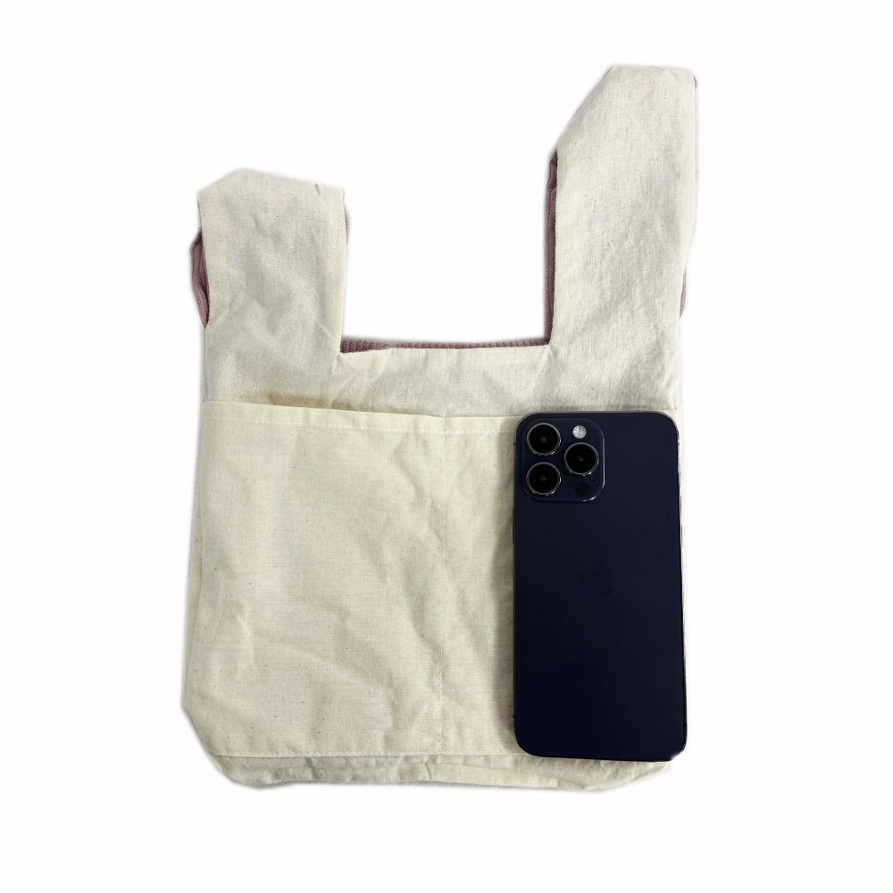 corduroy knot wristlet foldable carry on bag