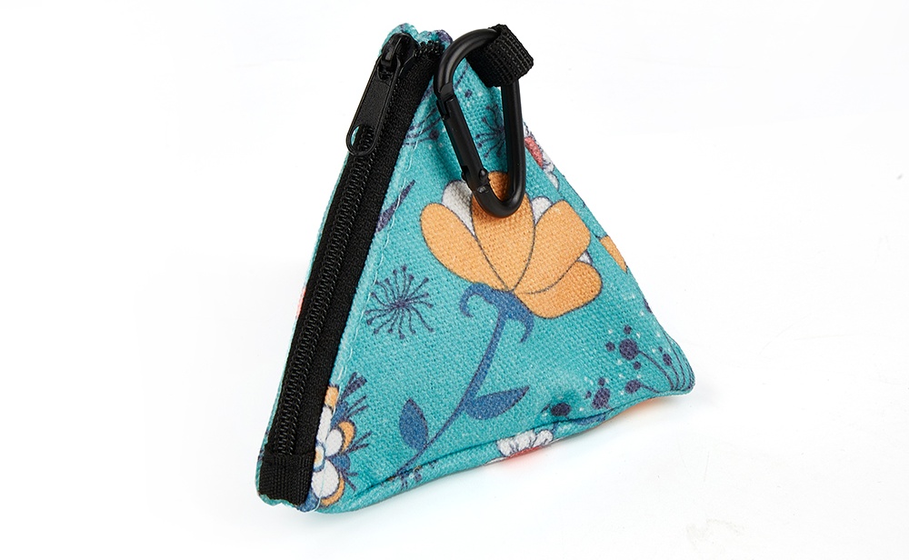 samall triangle zip coin purse