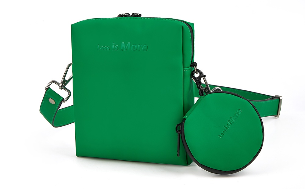 green leather cross body handbag​