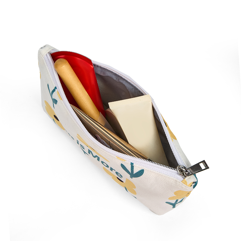 zippered cosmetic bag
