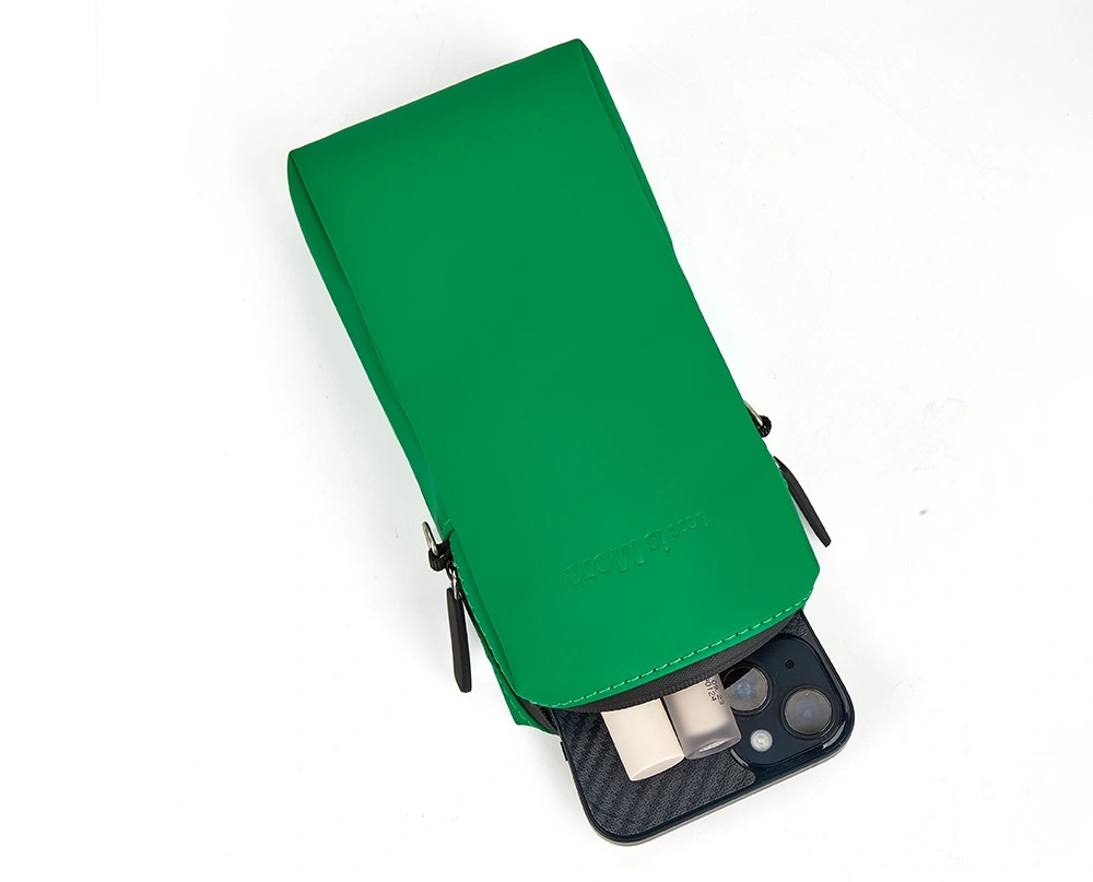 luxury leather crossbody phone bag